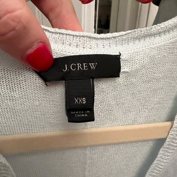 J Crew Women’s Light Blue 100% Linen Sweater - Size XXS - Picture 2 of 3
